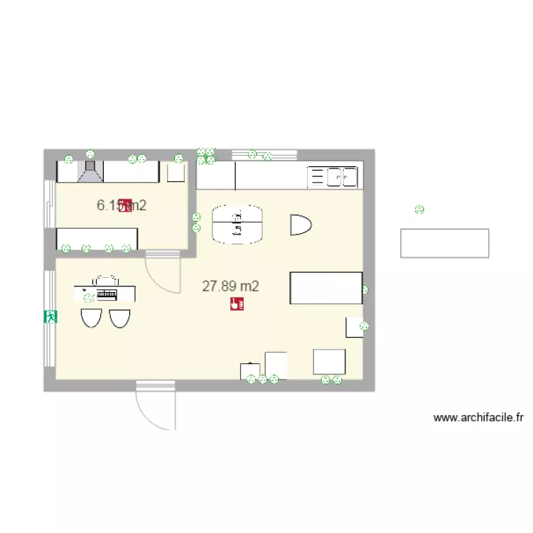 cabinet podologie. Plan de 