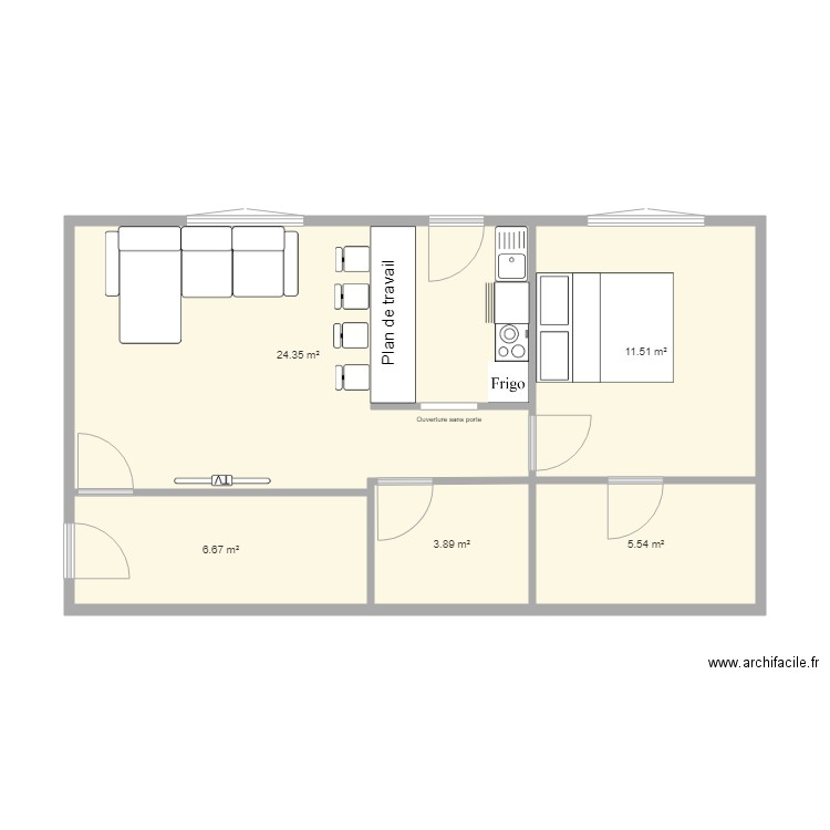 18CASTOR RDC V1. Plan de 0 pièce et 0 m2