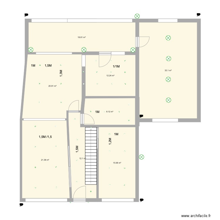 maison brigade piron éclairage au 1104. Plan de 0 pièce et 0 m2