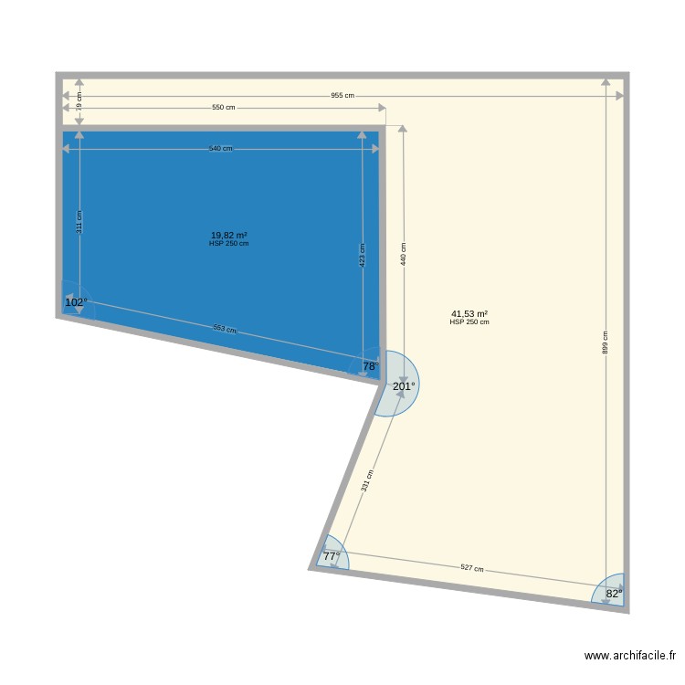 Terrasse Bayonne. Plan de 0 pièce et 0 m2