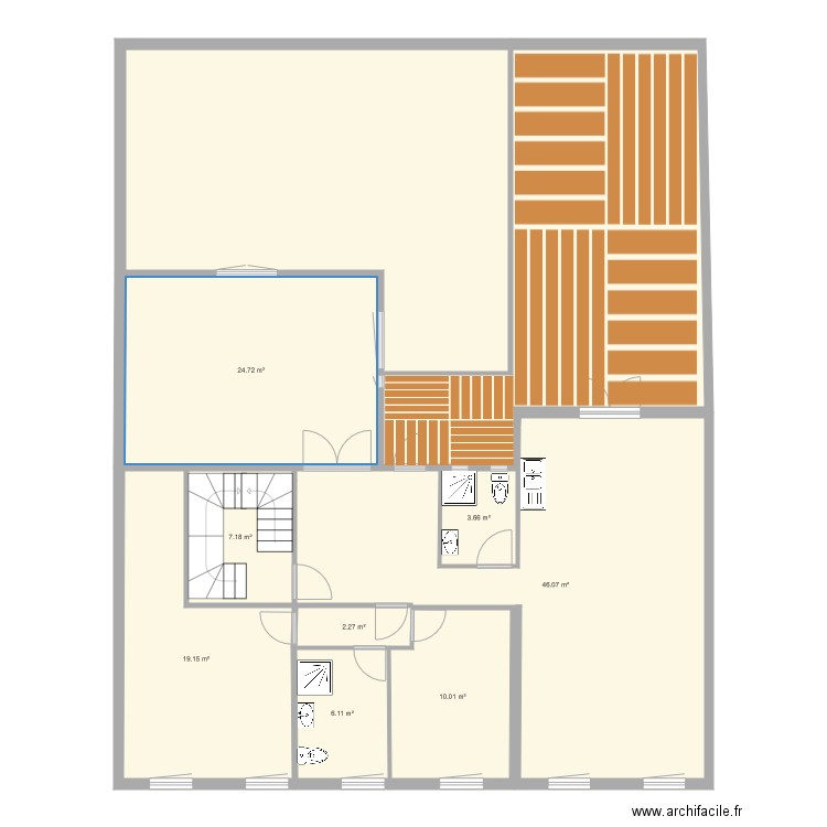 LIBERTE 1ER ETAGE PROJET 1. Plan de 0 pièce et 0 m2