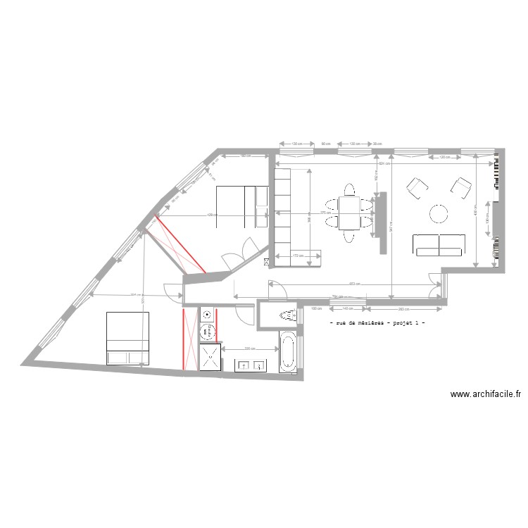 mezieres projet 1. Plan de 0 pièce et 0 m2