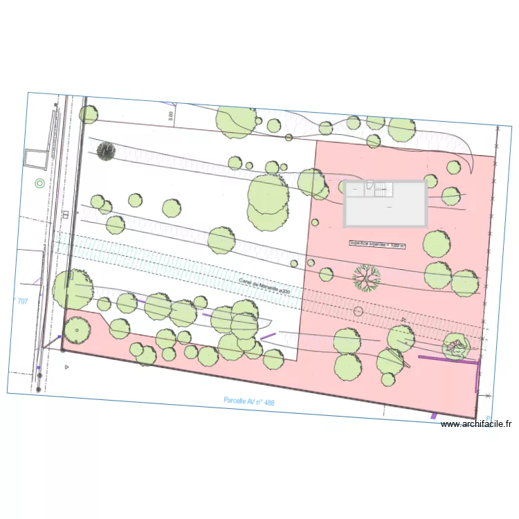 essai eguilles. Plan de 