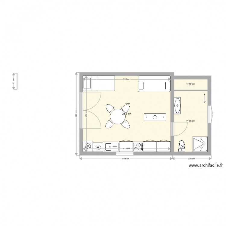 STUDIO 2. Plan de 0 pièce et 0 m2