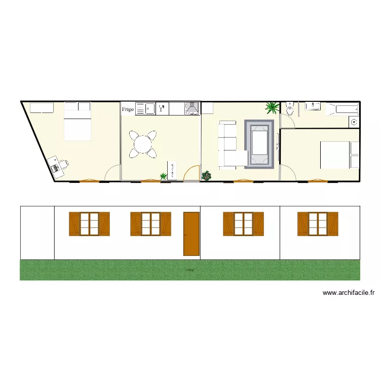 APPARTEMENT 65M2 BATIMENT B. Plan de 