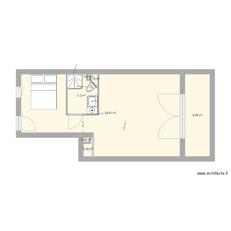 appartement les sablettes n5 . Plan de 0 pièce et 0 m2