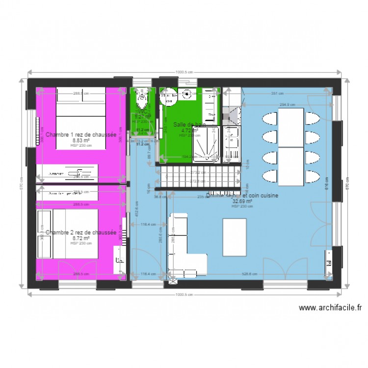 Chalet bois avec mézannie modifié 2. Plan de 0 pièce et 0 m2