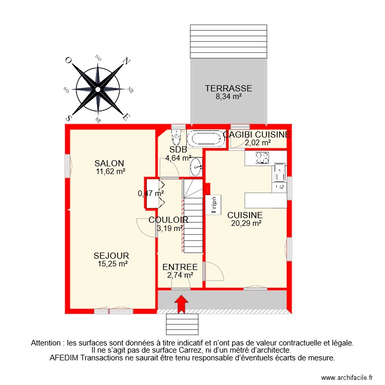 BI 7578 RDC. Plan de 0 pièce et 0 m2