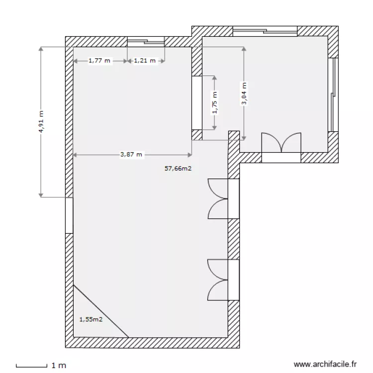 Cuisine Severine WA. Plan de 