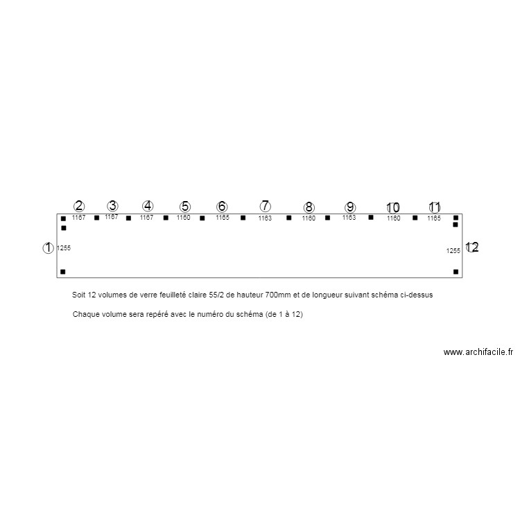 Croquis3 pour les verres du balcon. Plan de 0 pièce et 0 m2