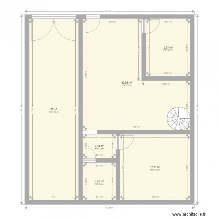 Etage 1. Plan de 0 pièce et 0 m2