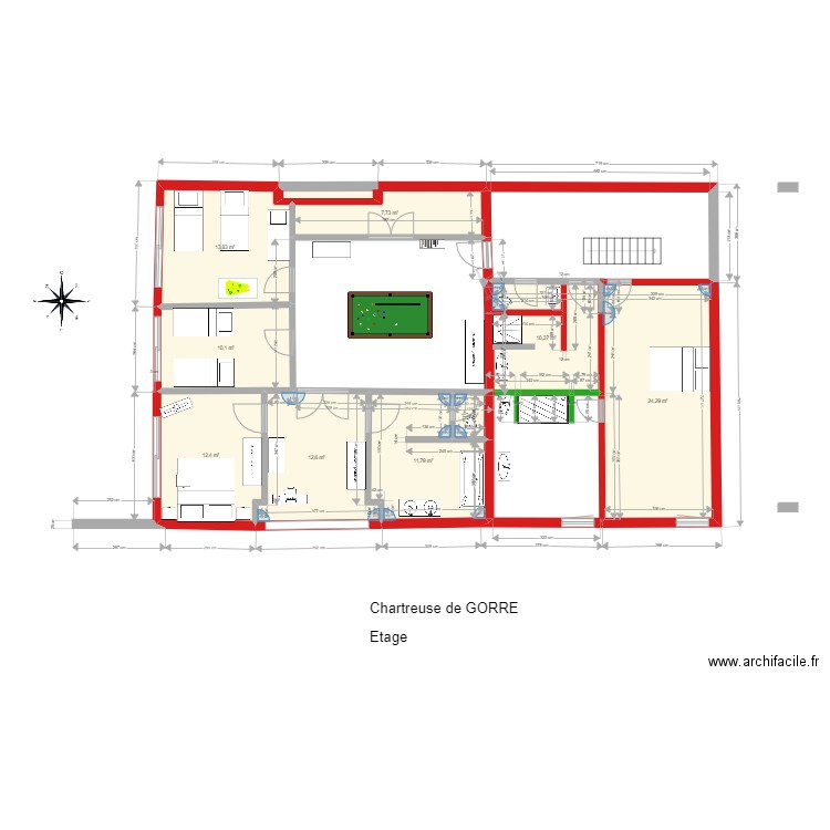gorre etage. Plan de 0 pièce et 0 m2