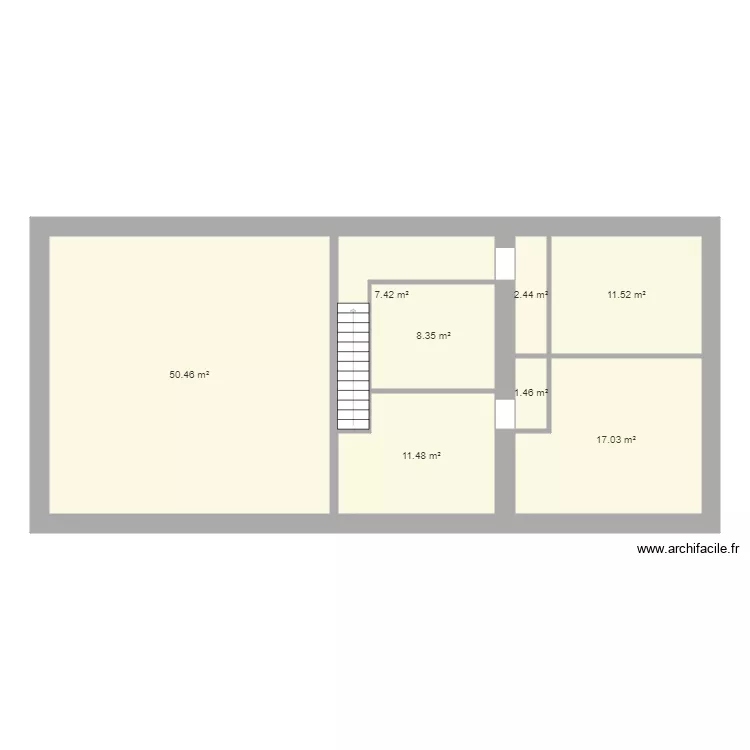 Existant Etage. Plan de 