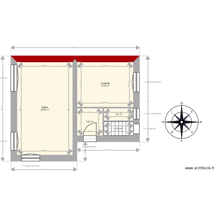 Maison D2. Plan de 11 pièces et 100 m2