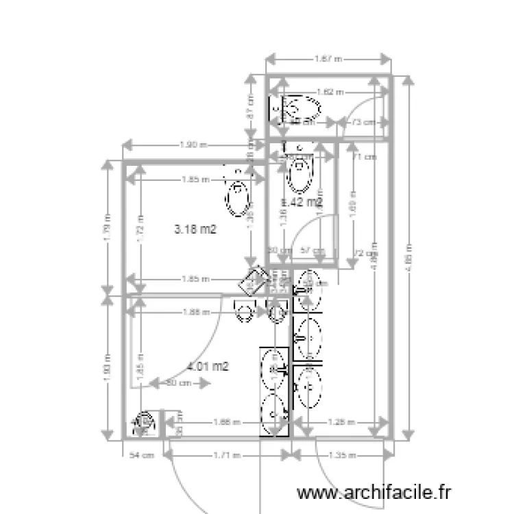 LE TANGO PLAN PROJET SANITAIRES. Plan de 