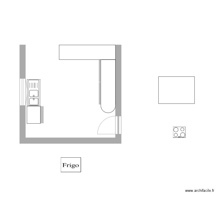 cuisine. Plan de 0 pièce et 0 m2