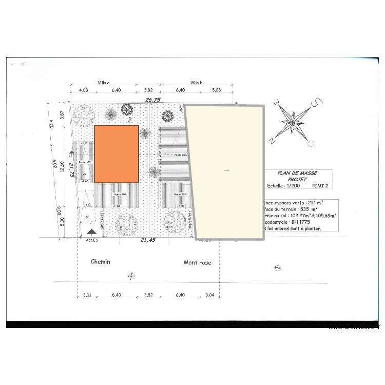 MAISON. Plan de 0 pièce et 0 m2