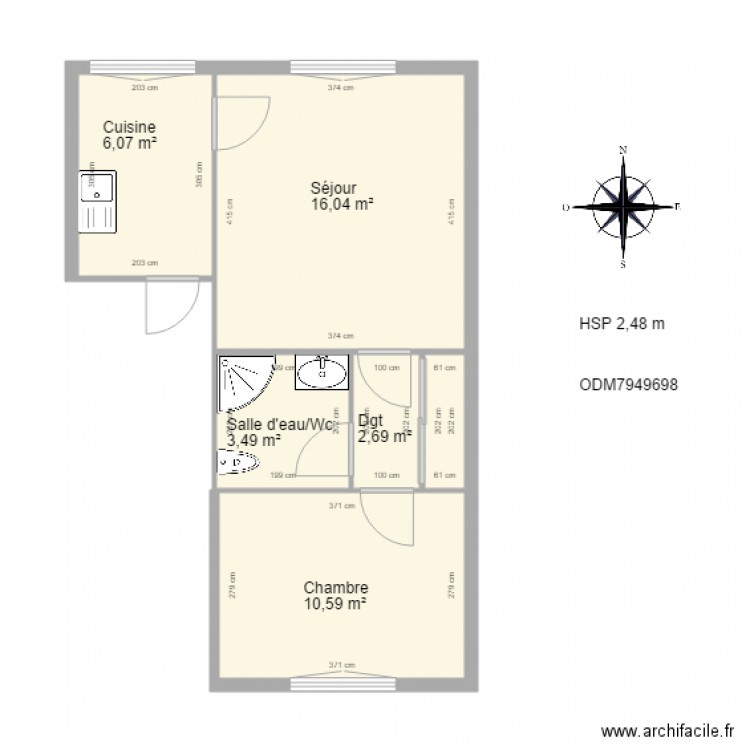 ODM7949698. Plan de 0 pièce et 0 m2