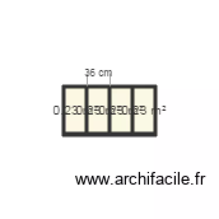 fenetre atelier. Plan de 
