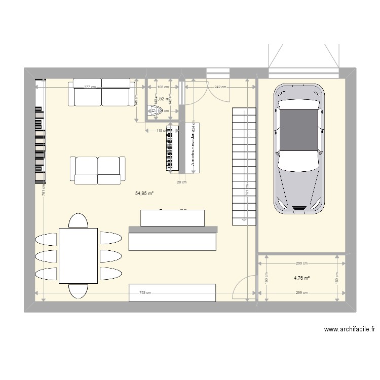 maison 95m2 v1. Plan de 0 pièce et 0 m2