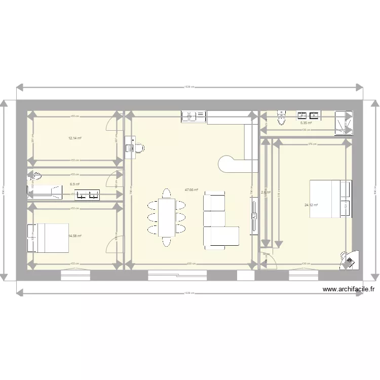 maison113m2 a. Plan de 