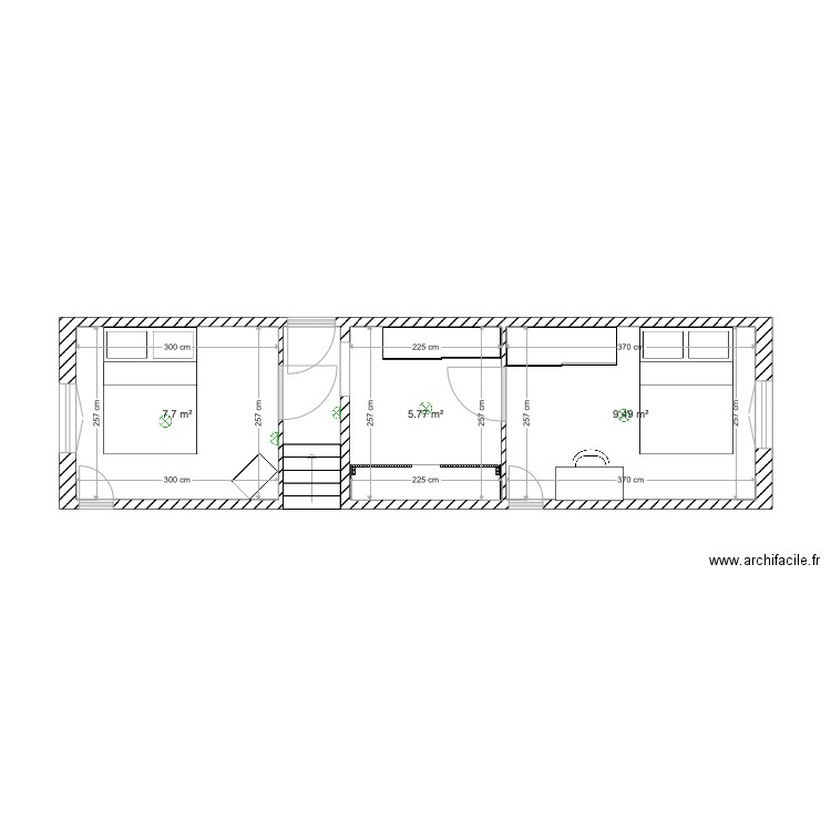 plan implantation etage sandra et gege. Plan de 0 pièce et 0 m2