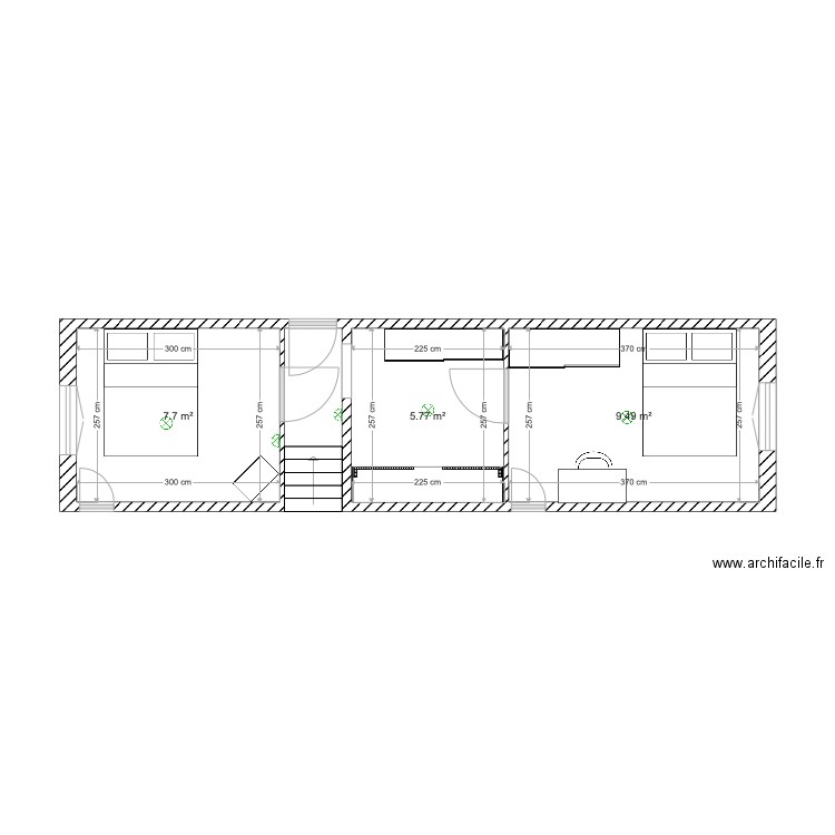 plan implantation etage sandra et gege. Plan de 0 pièce et 0 m2