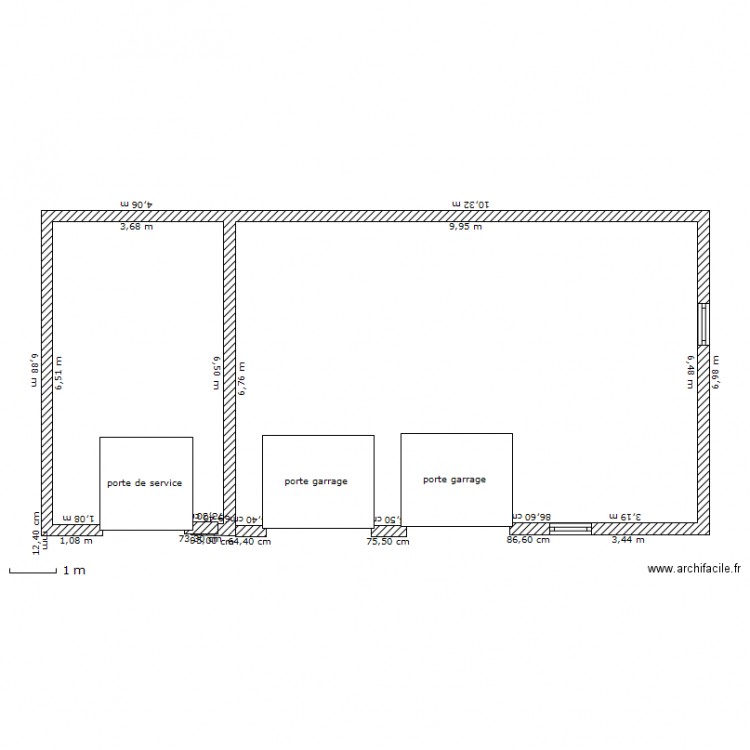 garrage rousseau. Plan de 0 pièce et 0 m2