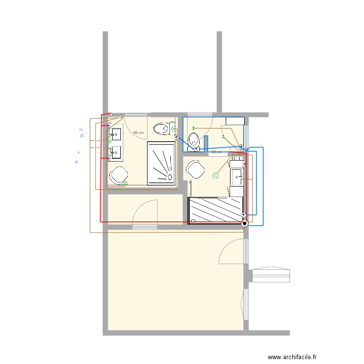 Salle de Bain Clermont electricite. Plan de 0 pièce et 0 m2