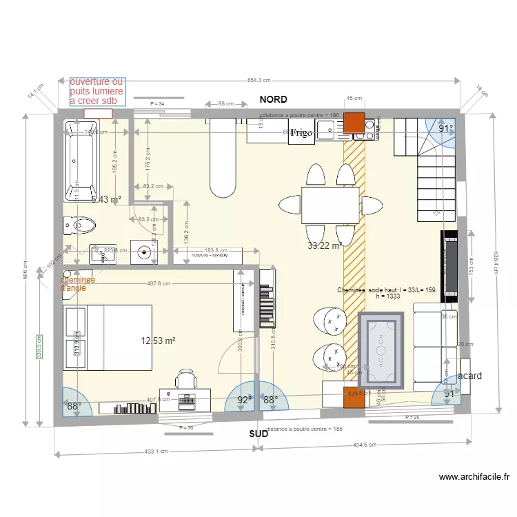 RDC Pinceloup 1 Option7. Plan de 