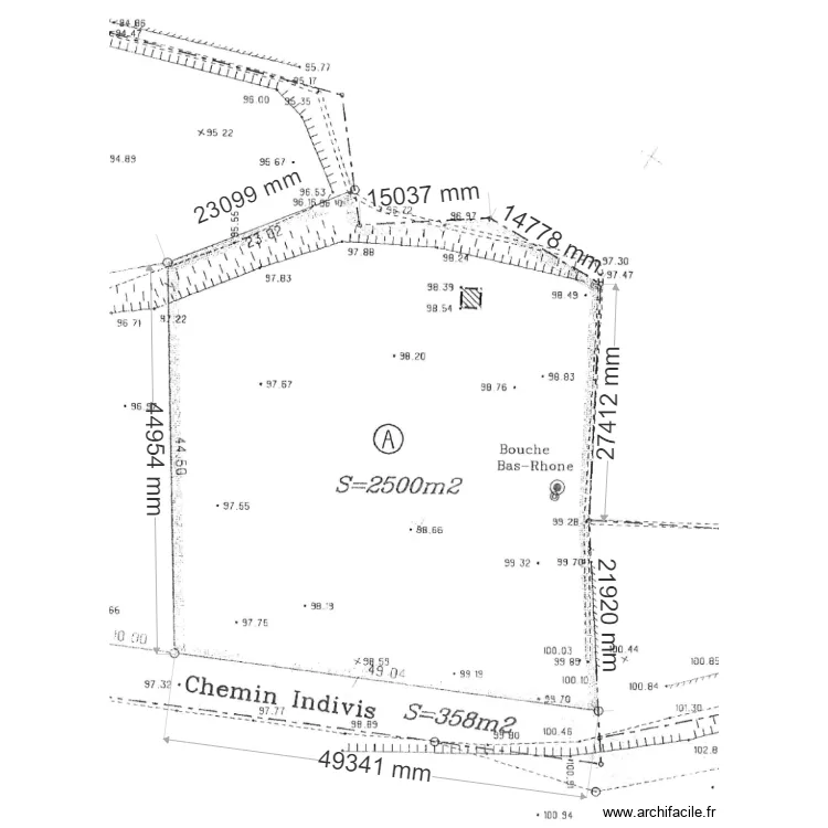 cadastre arnaud. Plan de 