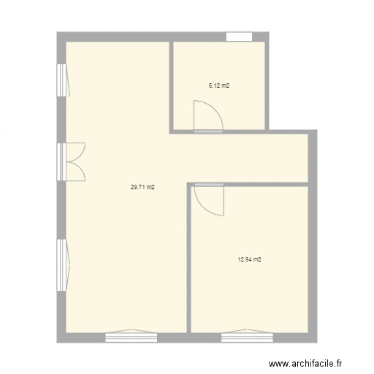 Les framboisiers F2 RDC. Plan de 0 pièce et 0 m2