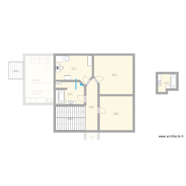 MAISON YUTZ chambre Elisa. Plan de 0 pièce et 0 m2