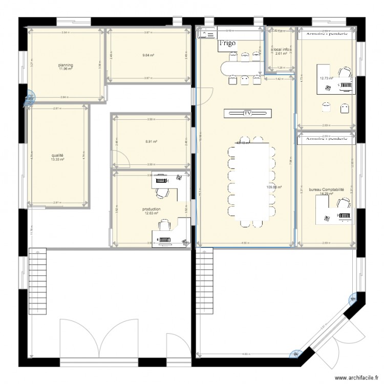 1er etage réél. Plan de 0 pièce et 0 m2