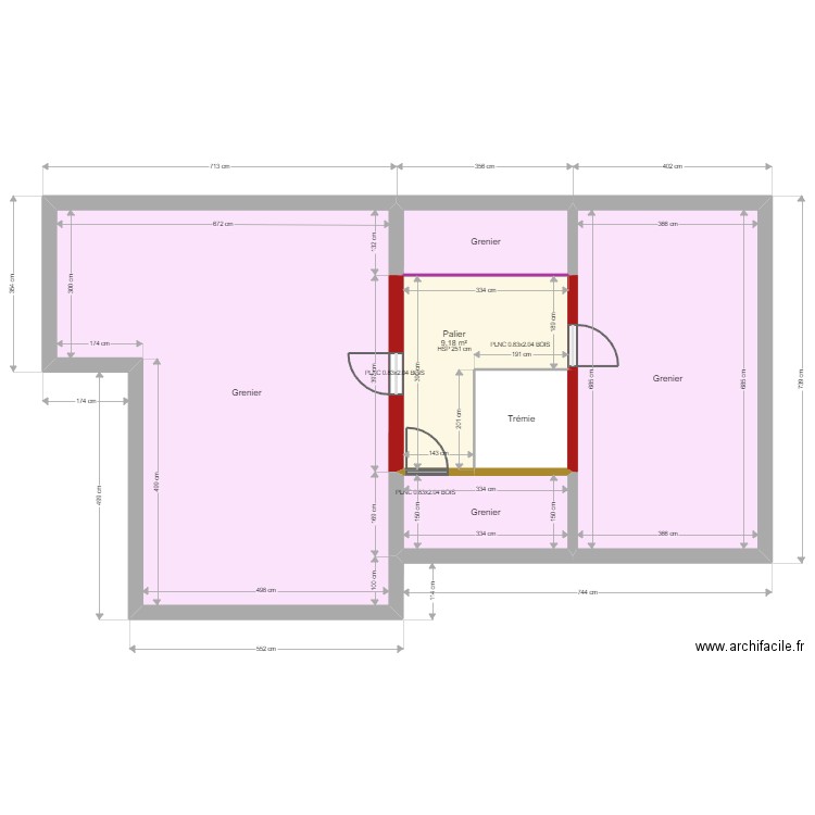 CHOMEL. Plan de 14 pièces et 183 m2