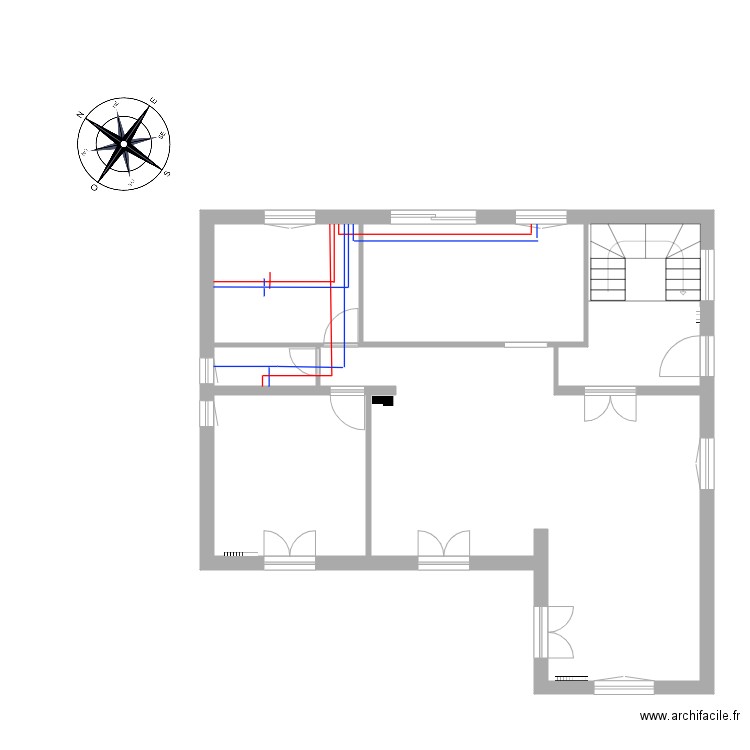 Rez de chaussé Sanitaire. Plan de 0 pièce et 0 m2