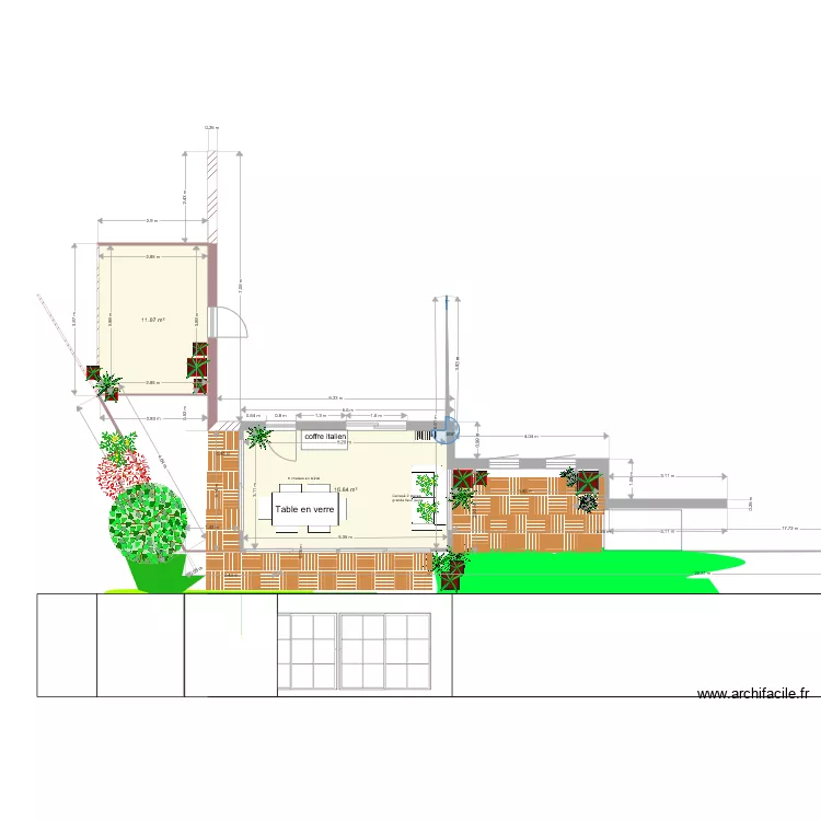 Véranda 2018b. Plan de Véranda 2018b. Plan de