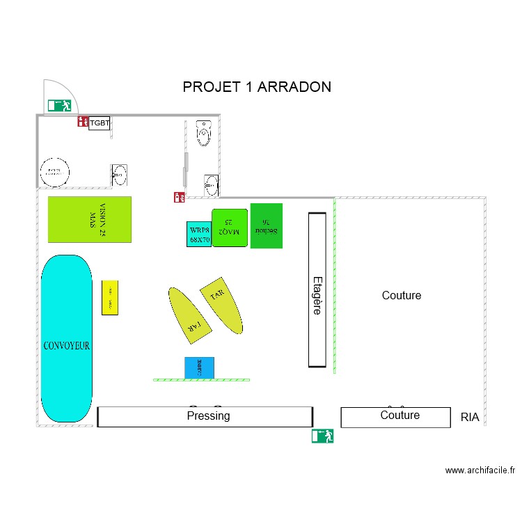 PROJET 5 ARRADON. Plan de 0 pièce et 0 m2