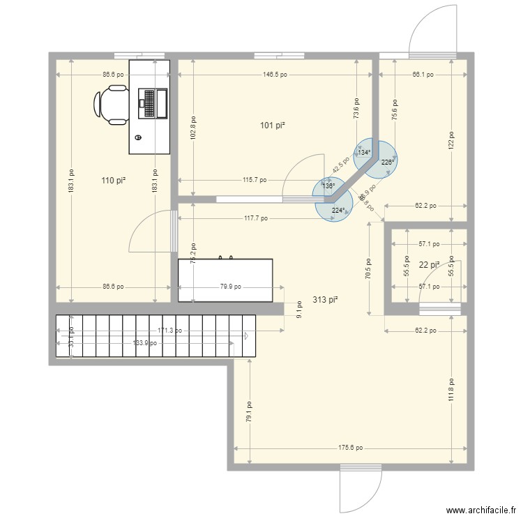 Bureau Oli Final. Plan de 0 pièce et 0 m2