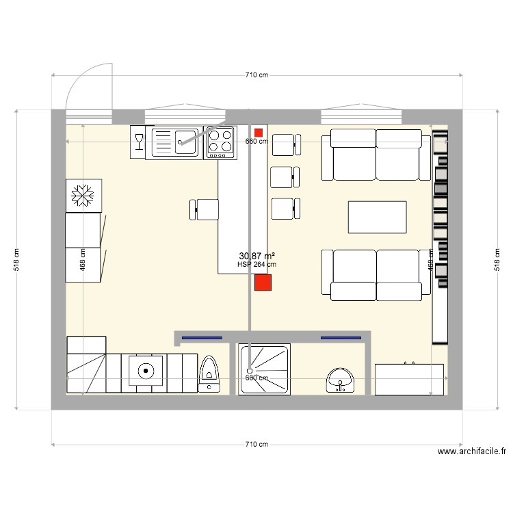 Maison. Plan de 0 pièce et 0 m2