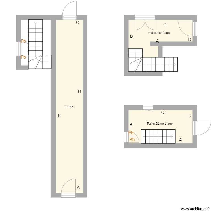 Croquis SCI LOUBACH Partie commune. Plan de 0 pièce et 0 m2