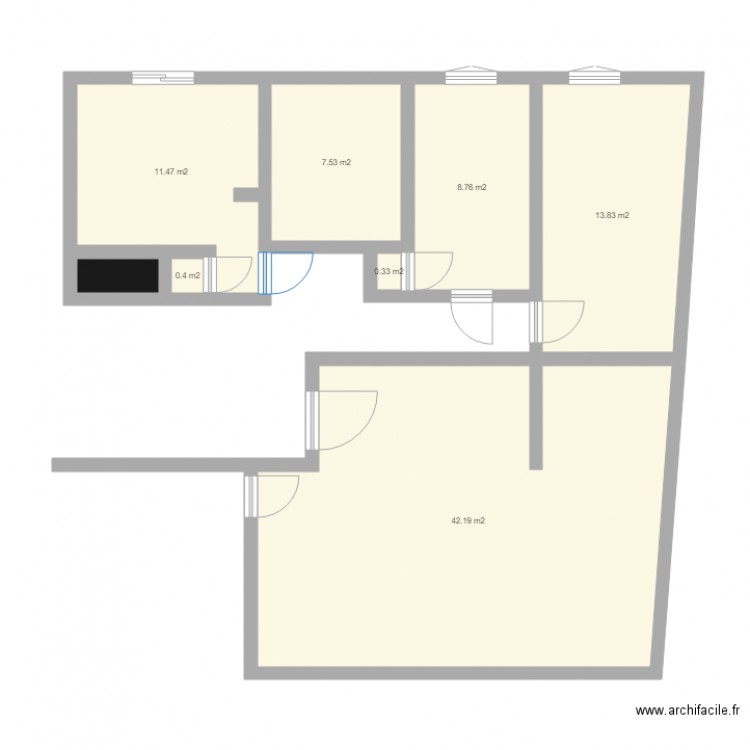 Appartement. Plan de 0 pièce et 0 m2