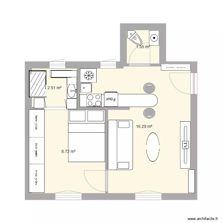 Plan Appart Flo. Plan de 