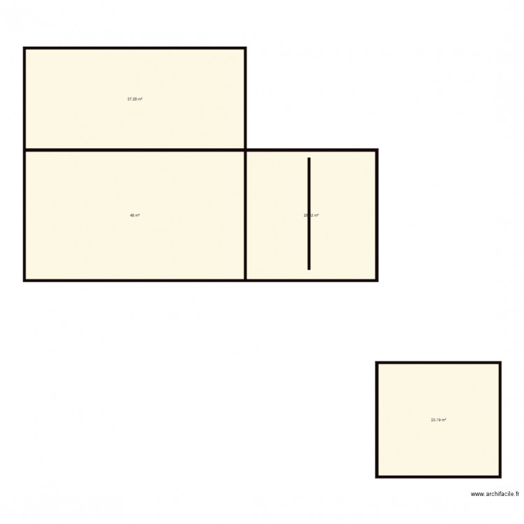 Etage actuel. Plan de 0 pièce et 0 m2