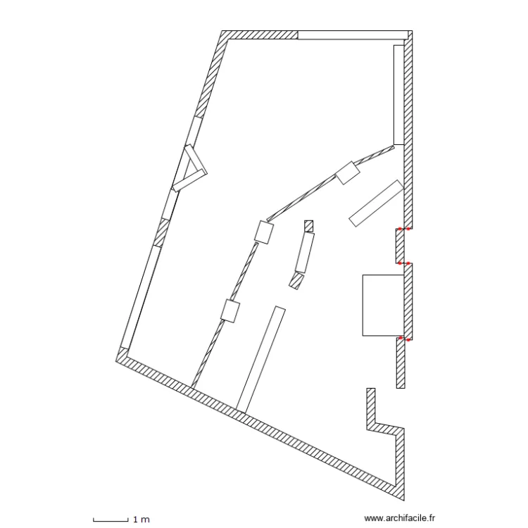 plan de pharmacie mur porteur avec agencement v2. Plan de 