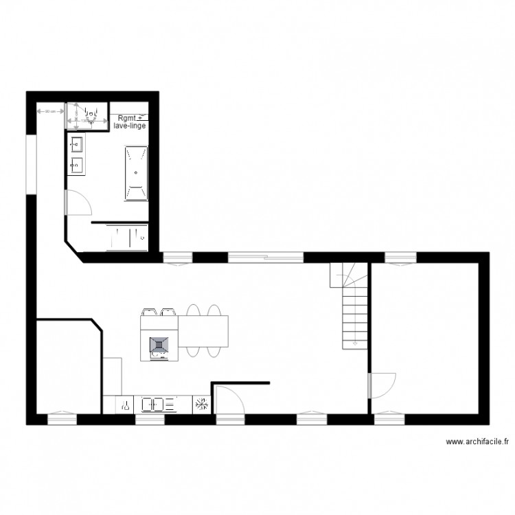 Plan Maison Hermin vierge. Plan de 0 pièce et 0 m2