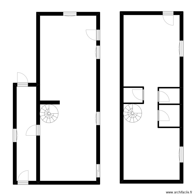 CHERON. Plan de 5 pièces et 118 m2