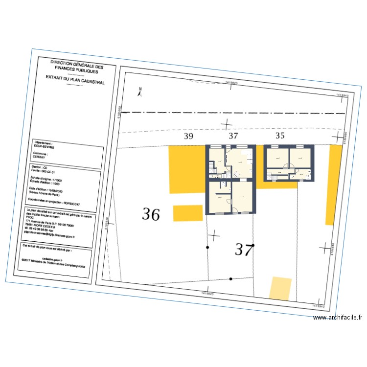 Maison Océane modifiée 02. Plan de 0 pièce et 0 m2