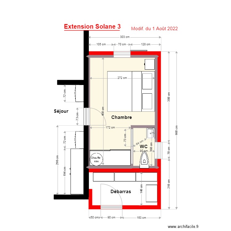 plan new 4. Plan de 4 pièces et 12 m2