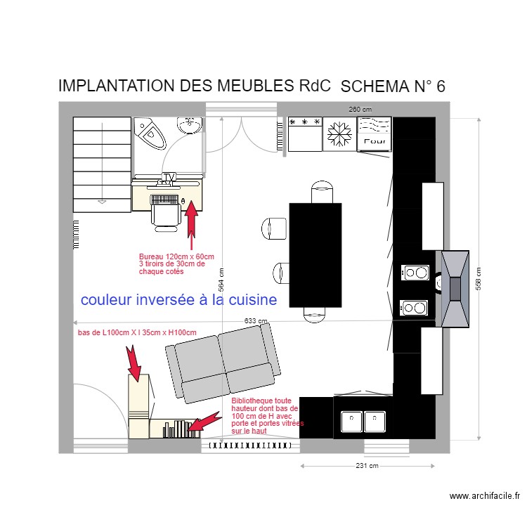 implantation rdc. Plan de 0 pièce et 0 m2